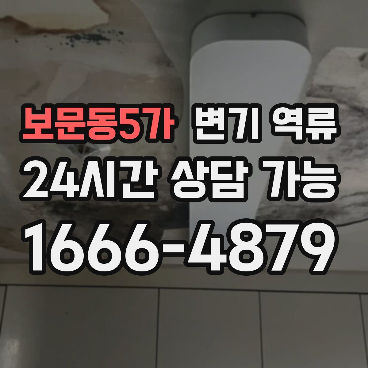 보문동5가 변기 역류