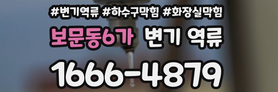 보문동6가 변기 역류