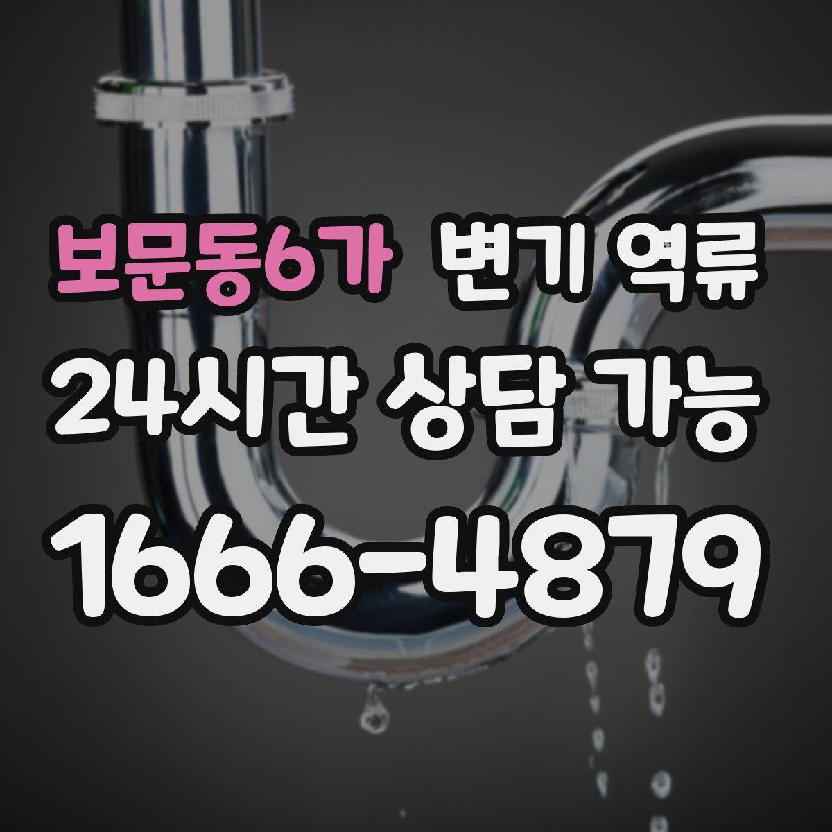 보문동6가 변기 역류