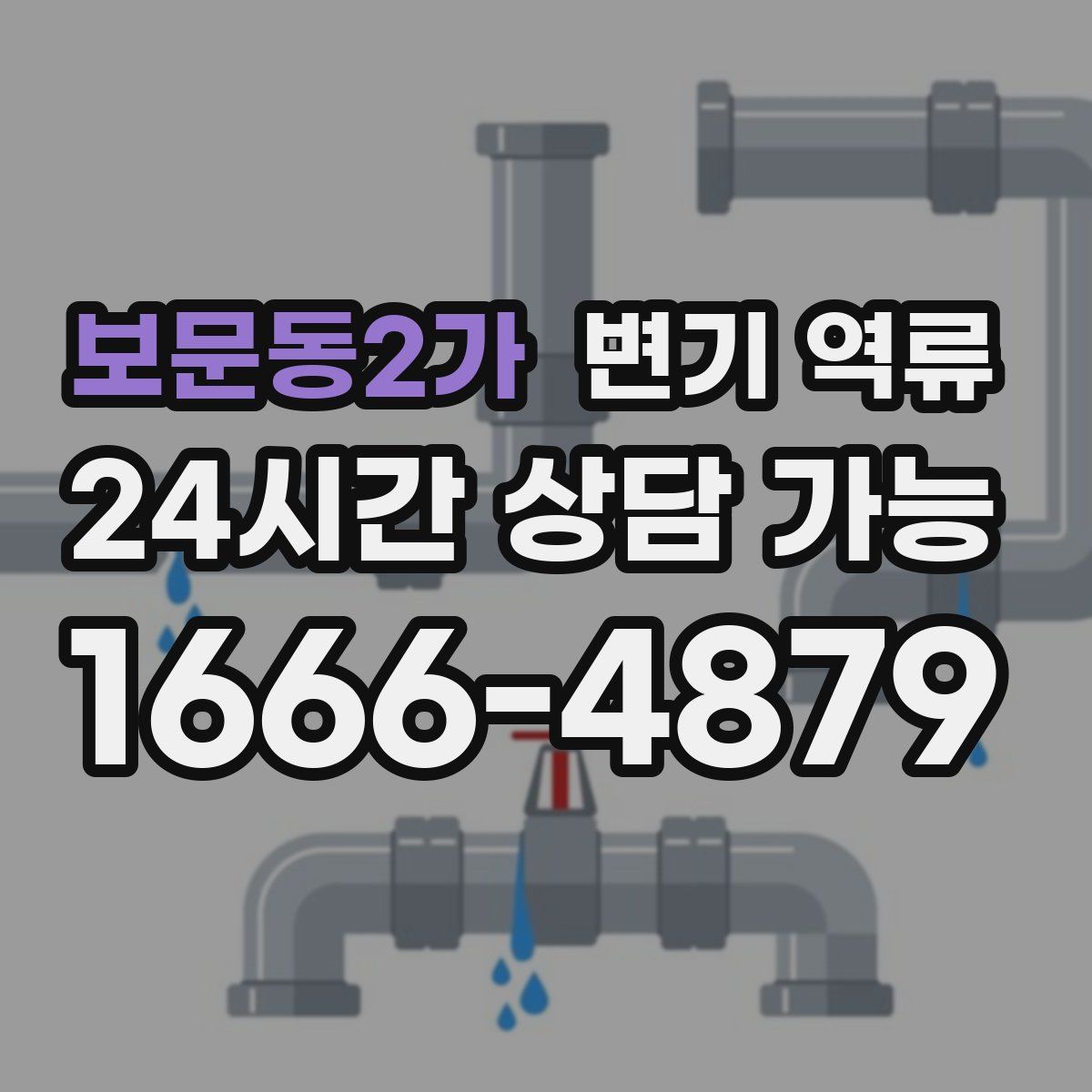 보문동2가 변기 역류