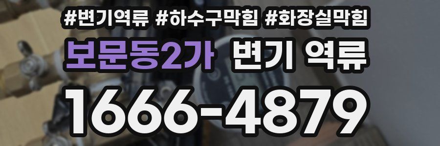 보문동2가 변기 역류