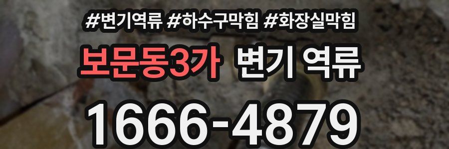 보문동3가 변기 역류