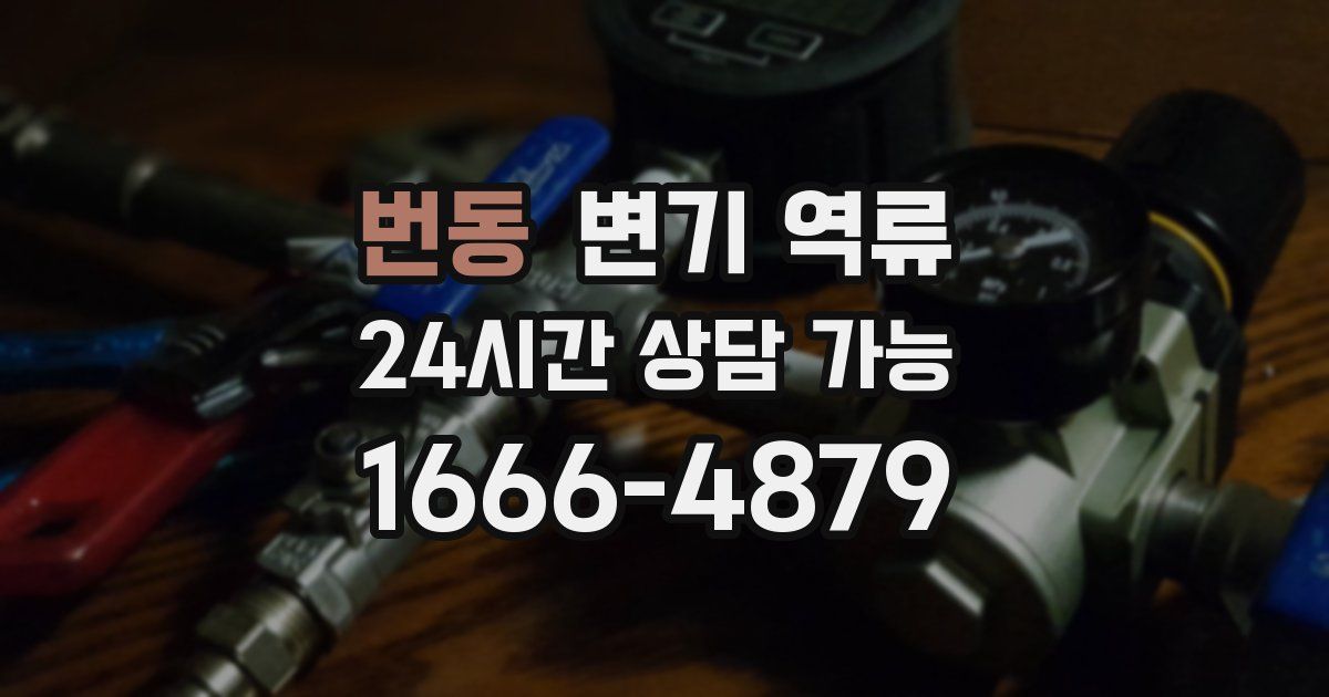 번동 변기 역류