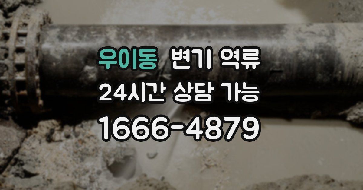 우이동 변기 역류