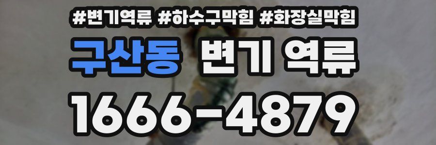 구산동 변기 역류