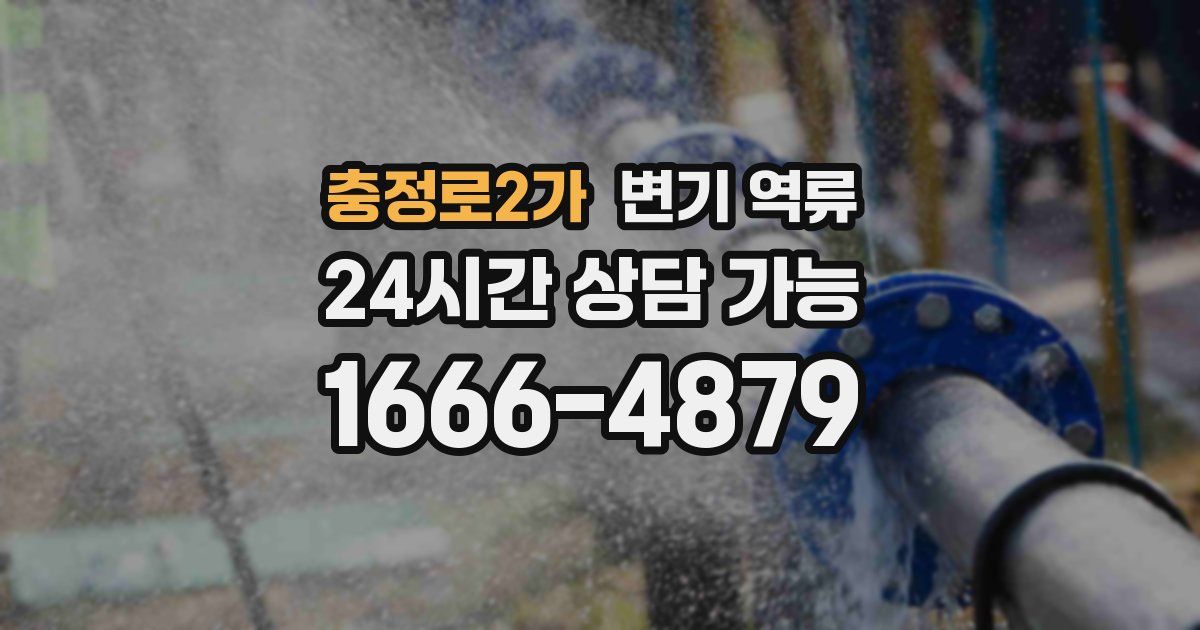 충정로2가 변기 역류