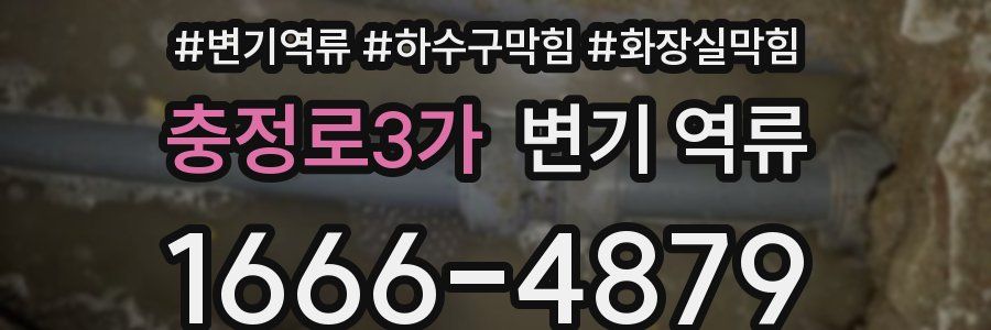 충정로3가 변기 역류