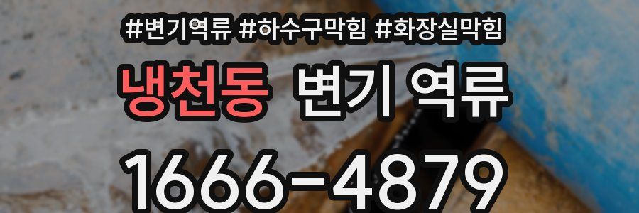 냉천동 변기 역류