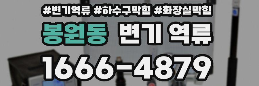 봉원동 변기 역류