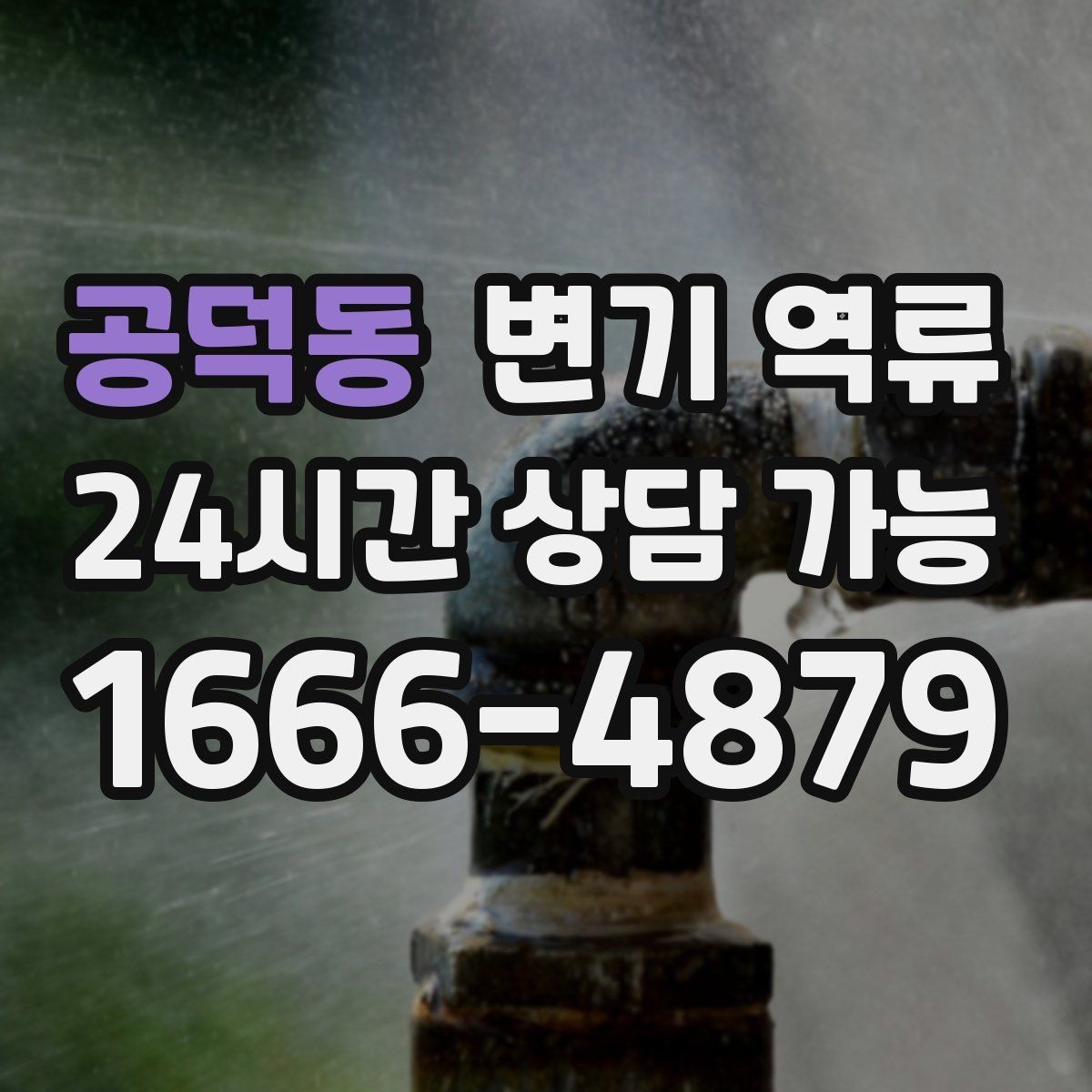 공덕동 변기 역류 공용 배관이면 관리사무소에 먼저 알려야 할까