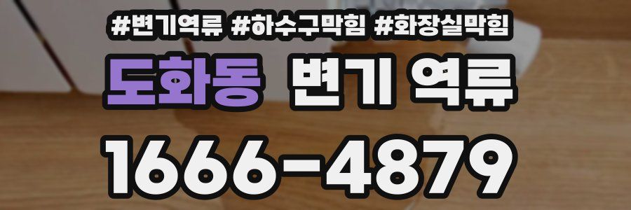 도화동 변기 역류