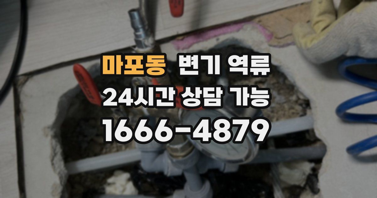마포동 변기 역류