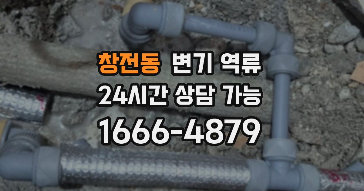 창전동 변기 역류