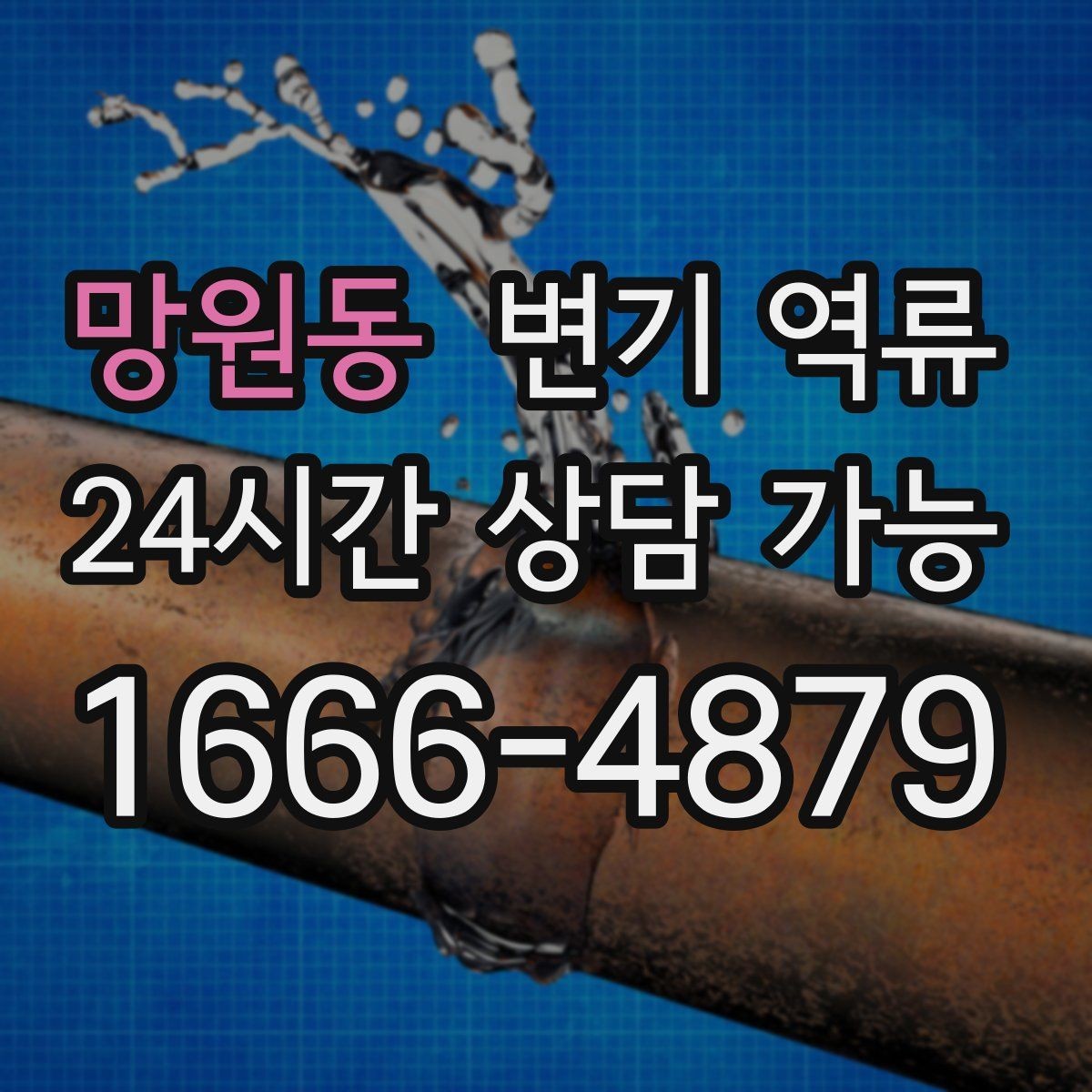 망원동 변기 역류 조금씩 올라오다 멈추는 경우 원인 추정