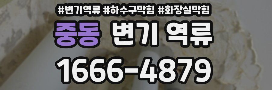 중동 변기 역류