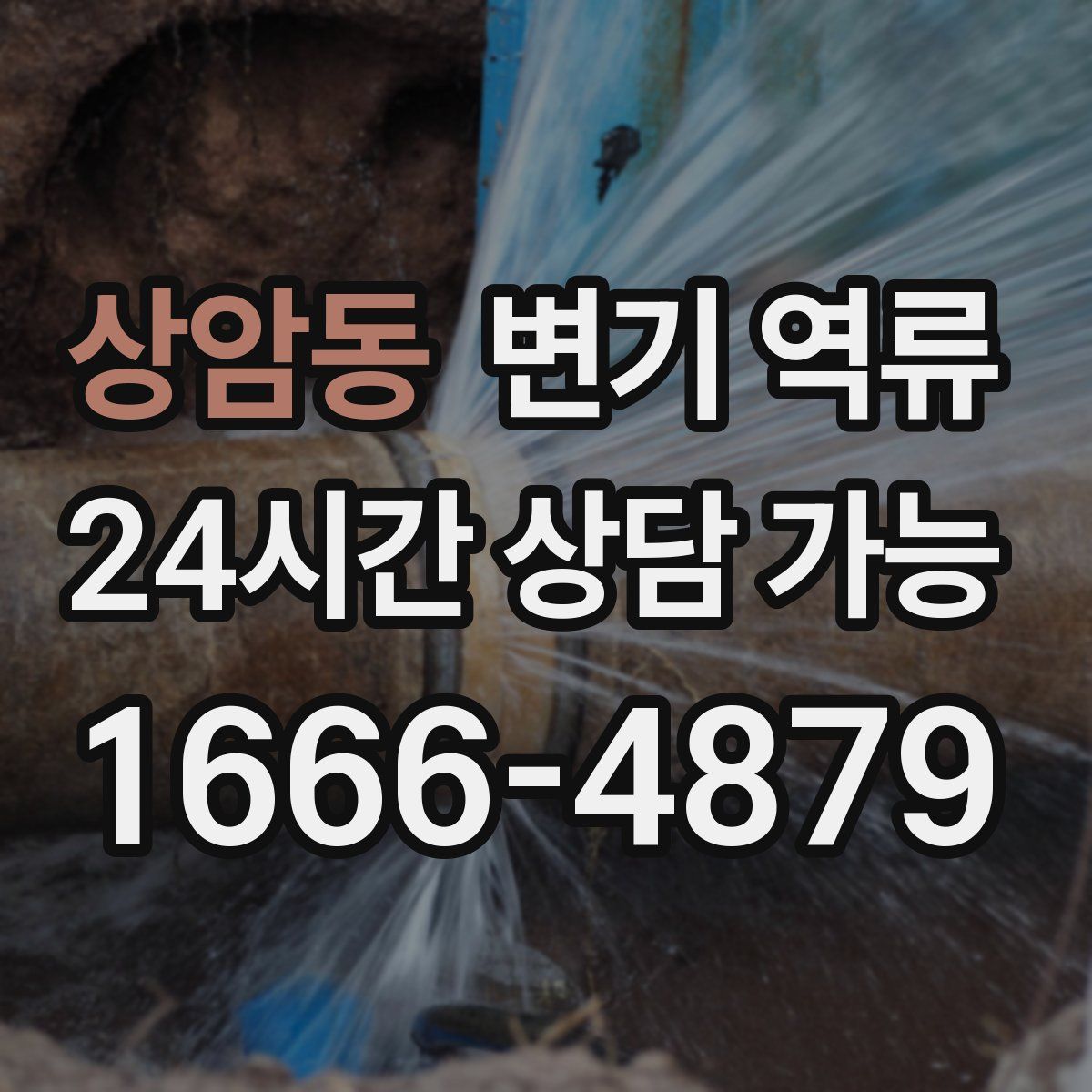 상암동 변기 역류