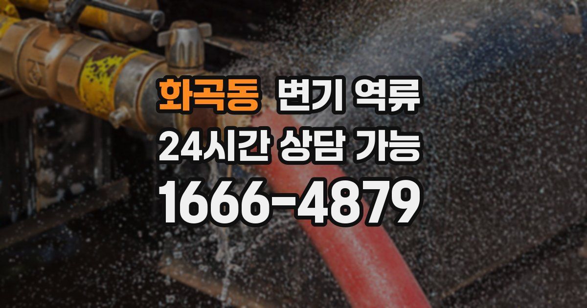 화곡동 변기 역류