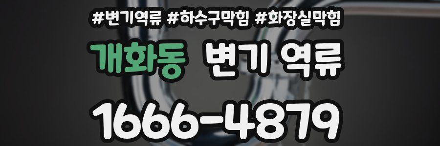 개화동 변기 역류