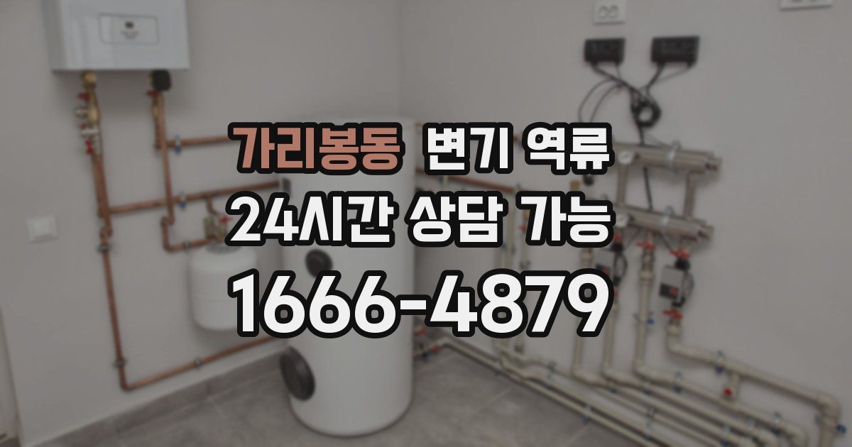 가리봉동 변기 역류