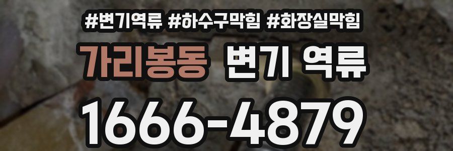 가리봉동 변기 역류