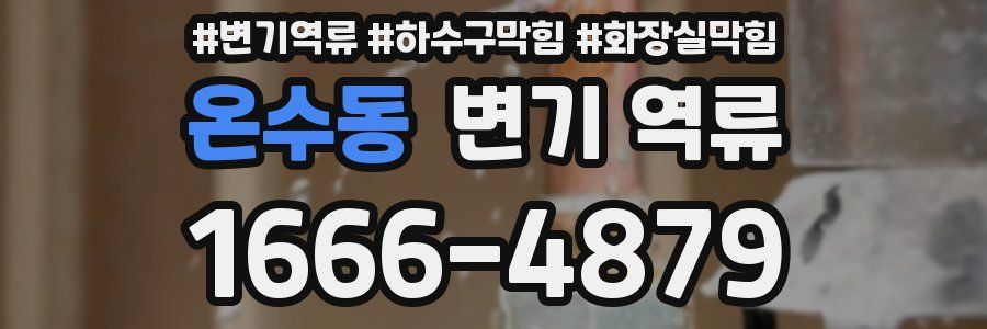 온수동 변기 역류