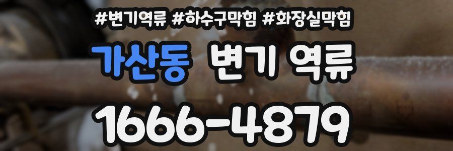 가산동 변기 역류