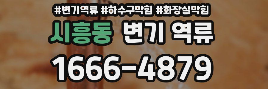 시흥동 변기 역류