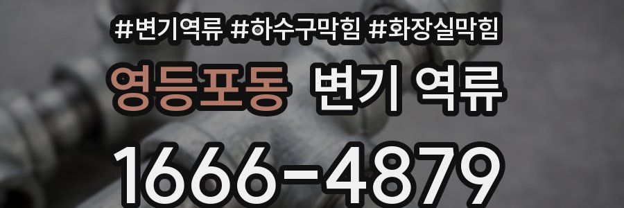 영등포동 변기 역류
