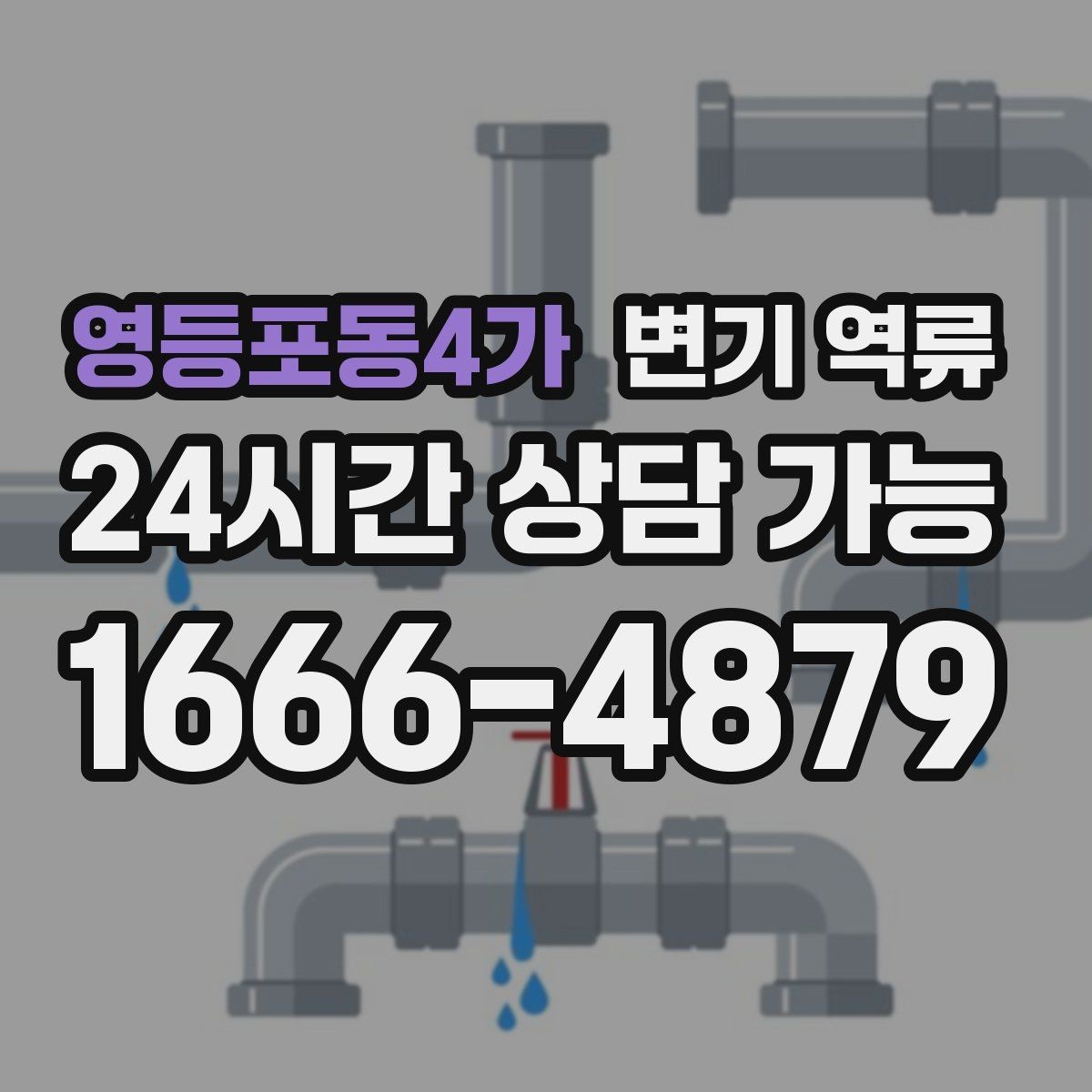 영등포동4가 변기 역류 욕실 바닥 배수구를 먼저 확인해야 하는 이유