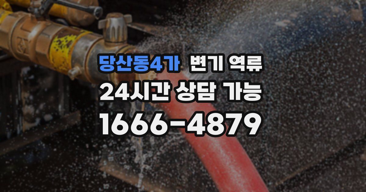 당산동4가 변기 역류