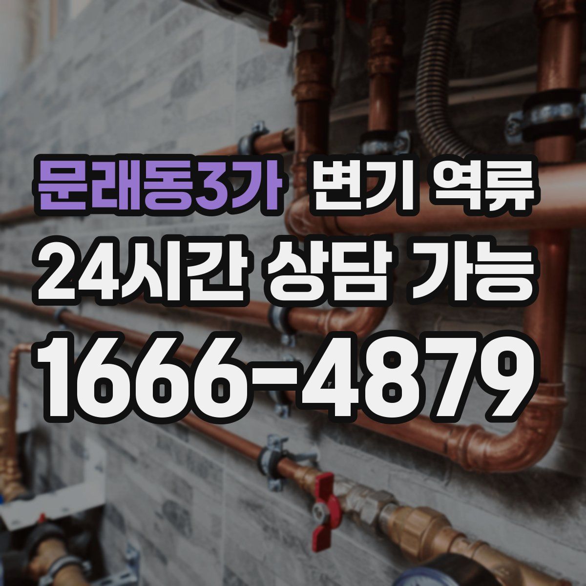 문래동3가 변기 역류