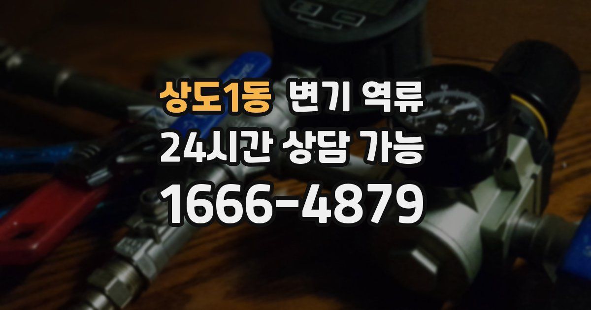 상도1동 변기 역류
