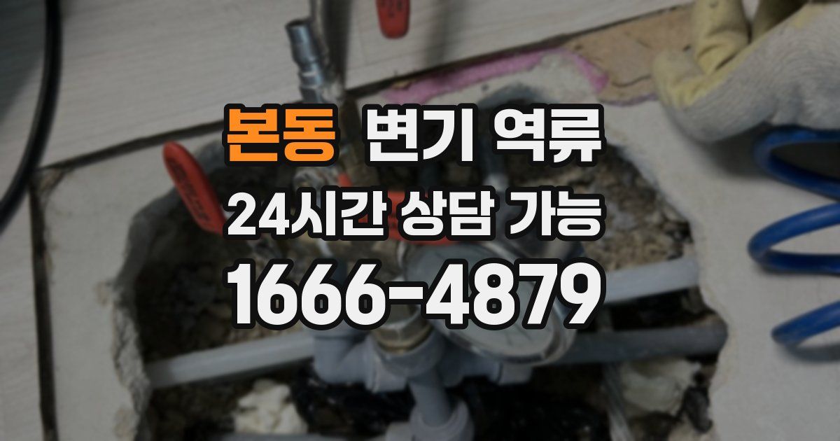 본동 변기 역류