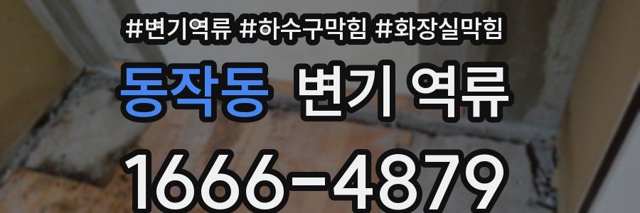 동작동 변기 역류