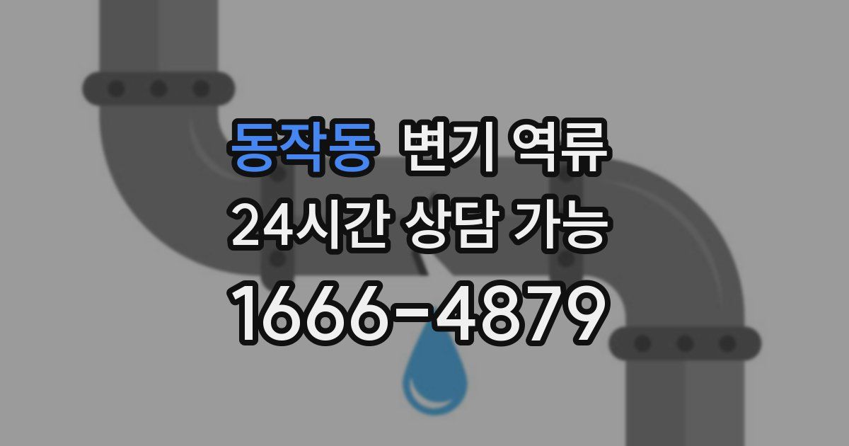 동작동 변기 역류