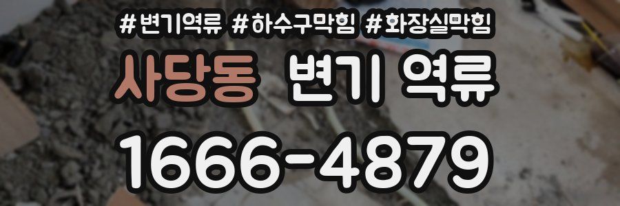 사당동 변기 역류