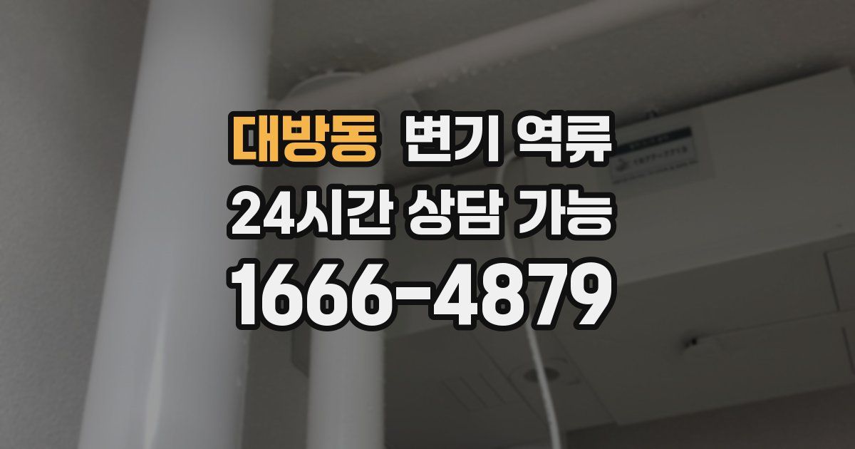 대방동 변기 역류