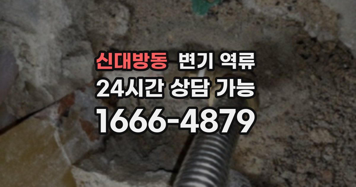 신대방동 변기 역류