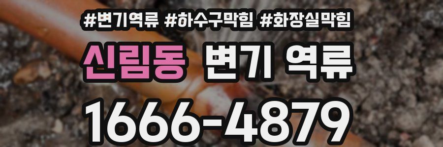 신림동 변기 역류