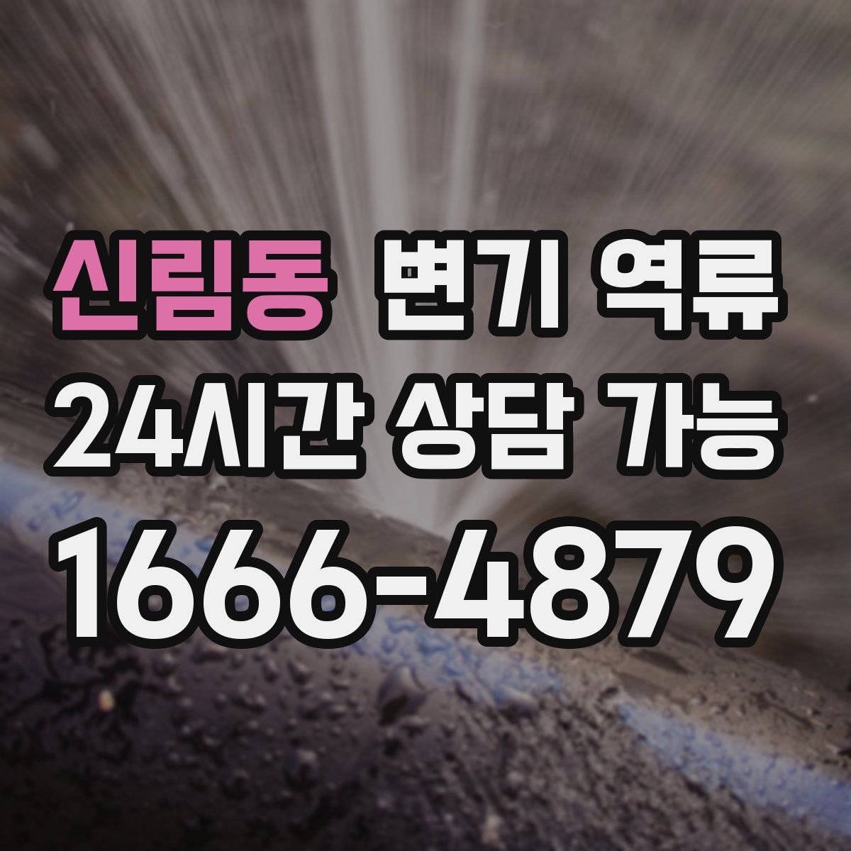 신림동 변기 역류