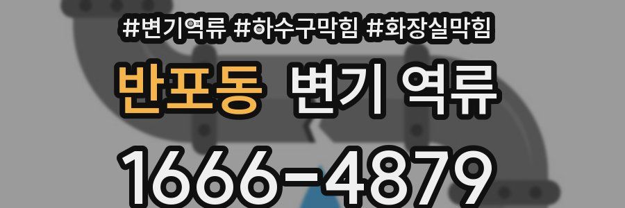 반포동 변기 역류