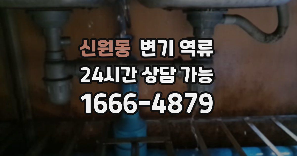 신원동 변기 역류