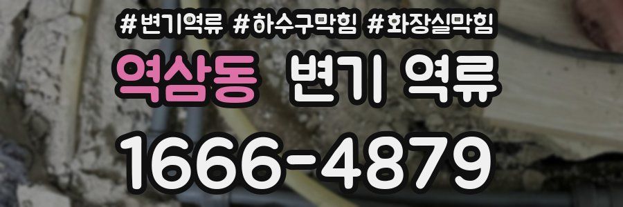 역삼동 변기 역류