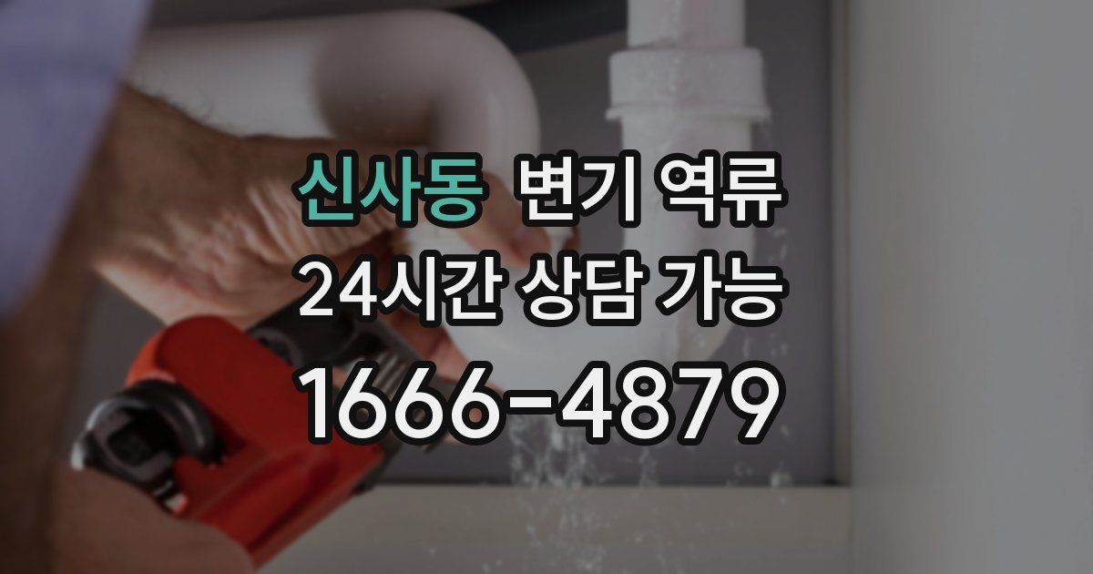 신사동 변기 역류