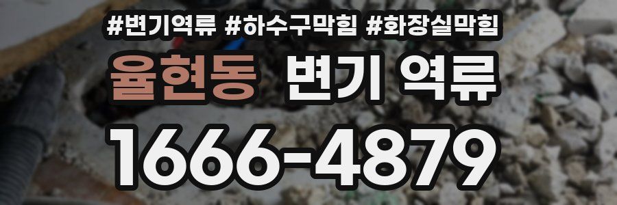 율현동 변기 역류