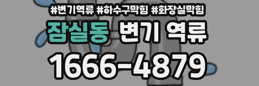 잠실동 변기 역류