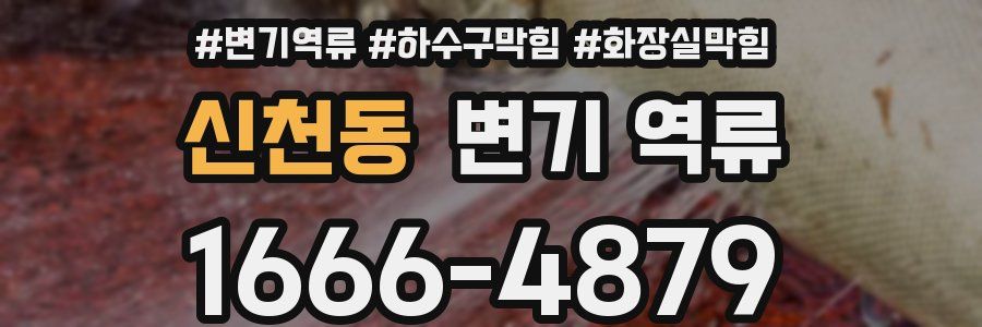 신천동 변기 역류