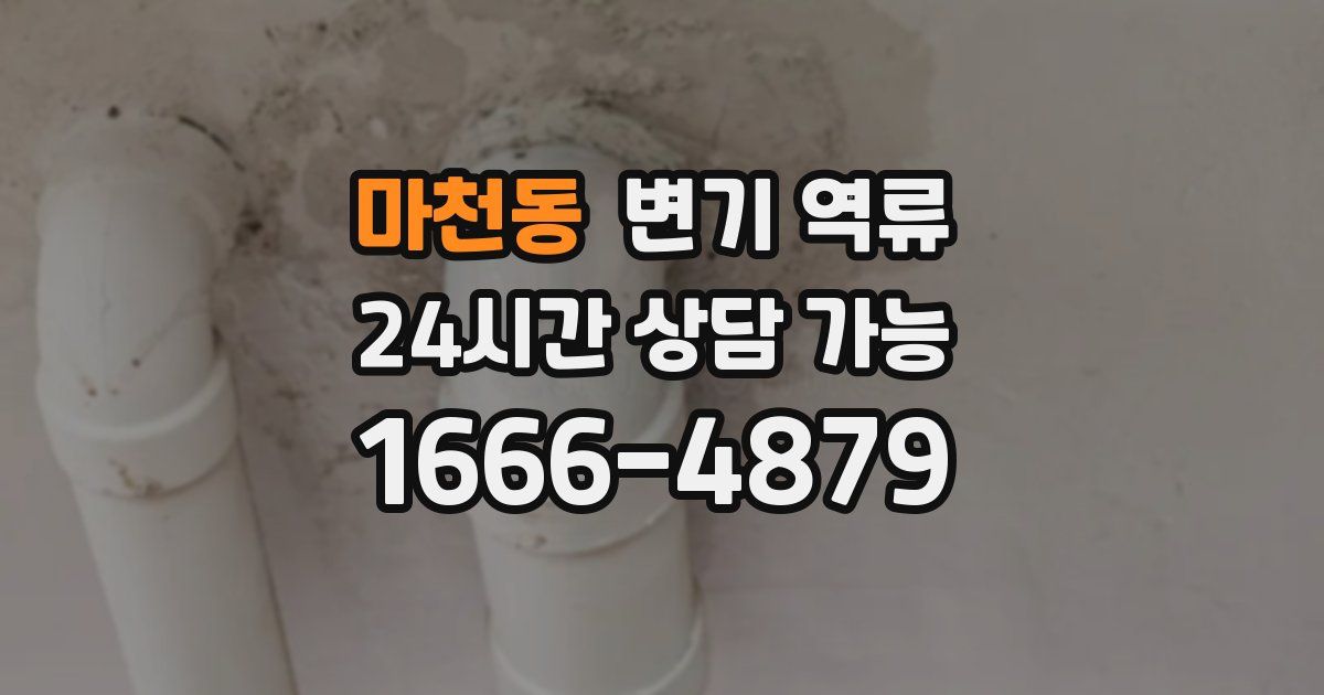 마천동 변기 역류