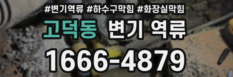 고덕동 변기 역류