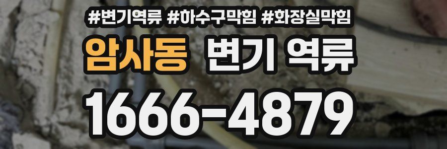 암사동 변기 역류